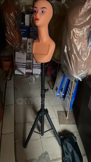 Wig Head Mannequin and Tripod Stand