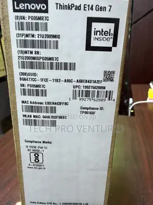 New Laptop Lenovo ThinkPad E14 Gen 6 16GB Intel Core Ultra 5 SSD 512GB