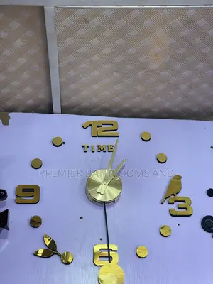 Analog Wall Clock Gold