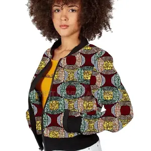 African Baseball Jacket Print Coat