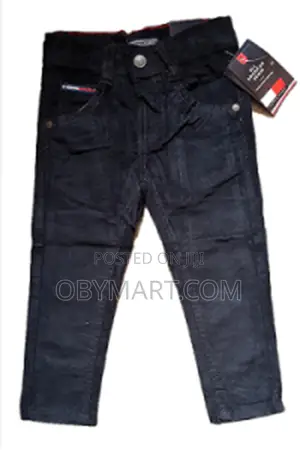 Tommy-Hilfiger Corduroy Black Jeans Trouser