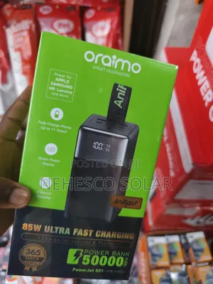 Original 50000mah Oraimo Power Bank With Digital Display
