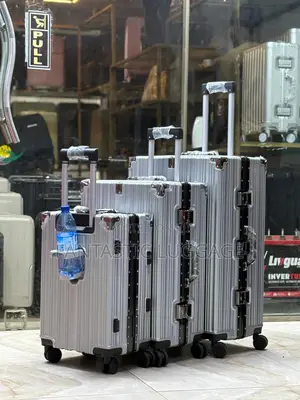 Set of Three Aluminum Luggage