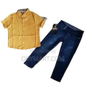 Yellow Colour Shirt With Jean Trouser
