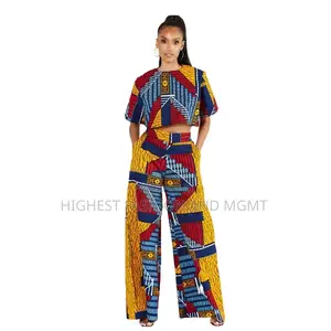 Two Pieces Sets Top and Pants African Suit