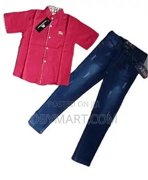 Wine Colour Shirt With Jean Trouser