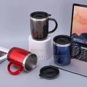 Travel Black Stainless Mug