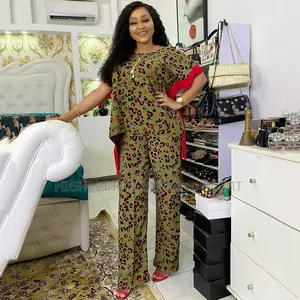 Two Piece Set Women Dashiki T Shirt + Pant
