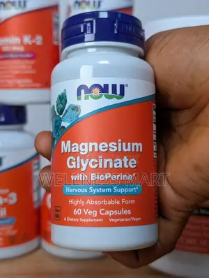 Now Foods Magnesium Glycinate + Bioperine | 60 Veg Caps | U.S.A