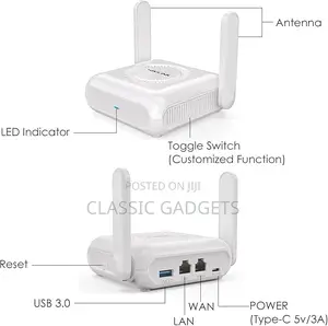 Wavlink Ax3000 Wi-Fi 6 Portable Travel VPN Router Pocket Size