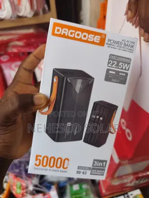 50,000mah All-in-One Power Bank With Built-in Cable