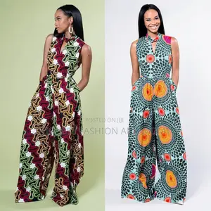 Ankara Jumpsuit Wide Leg Pants