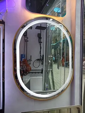 Luxury Oval Led Smart Mirror With Gold Frame Brand New