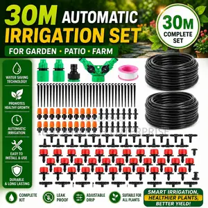 30m Effortless Watering Kits for Farms, Gardens, Lawns, and Patios