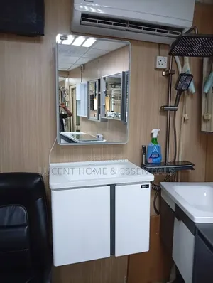 Modern Bathroom Vanity Cabinet Set Complete With Ceramic Sink Mirror