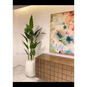 Planter and Artificial Flowers