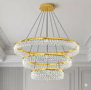 3 Steps Crystal Dropping Pendant (Led)