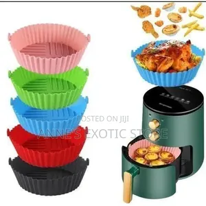 Reusable Silicone Air Fryer Liners – Non-Stick Basket Inserts