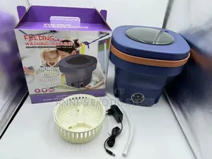 Foldable Portable Mini Washing Machine With Spin Basket