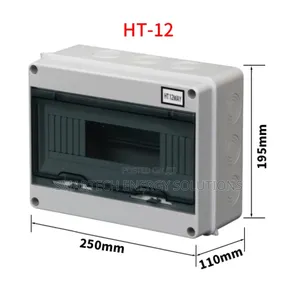Ht-12, Ht-15 Ways Ip65 Outdoor Waterproof Plastic Mcb Distribution Box