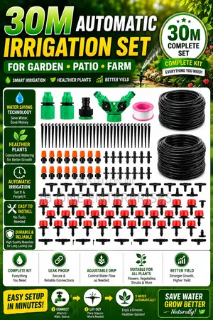 Keep Every Corner of Your Garden Beautiful With 30m Irrigation Kits