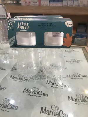 Asda Little Angels Wide Neck Feeding Bottles 250ml 2pk Om+