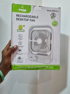 Rechargeable Desktop Fan