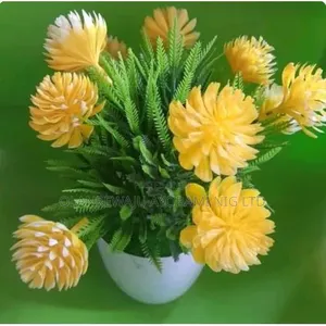 Yellow Artificial Plastic Colourful Flowers