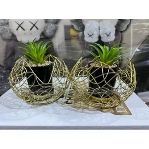 Gold Stand With Colourful Flowers