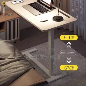 Laptop Table Desk Height Adjustable Laptop Table With Rotating Wheels