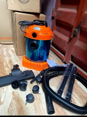 18-Liter Wet and Dry Vacuum Cleaner Features a Blue Stainless Steel
