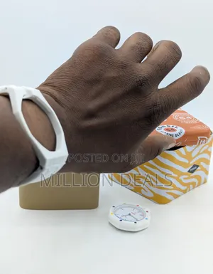 Waterproof Rubber Strap Ap X Swatch Men's Wrist Watch White
