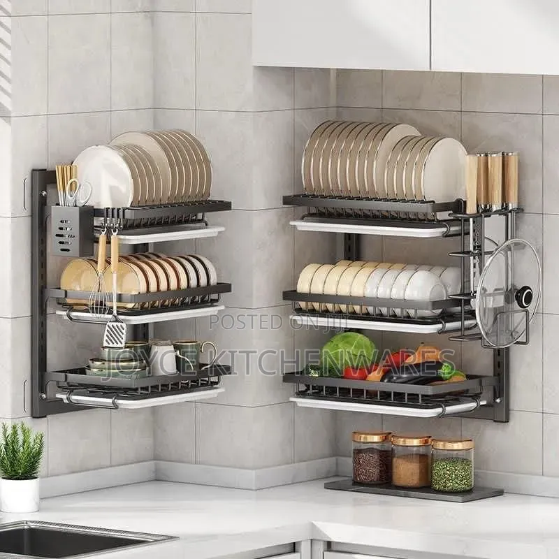 Double Layer Wall Mounted Dish Rack