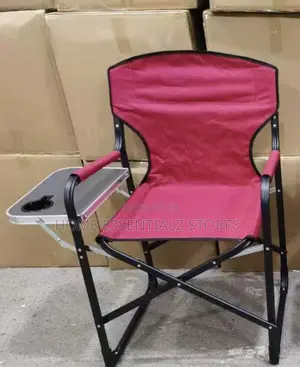 Foldable Camping Chair With Side Table M - Outdoor Picnic Camp Chair