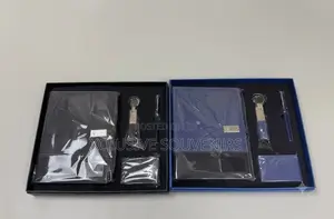 Gift Set Wireless Charging Notebook Card Holder Keychain and Pen