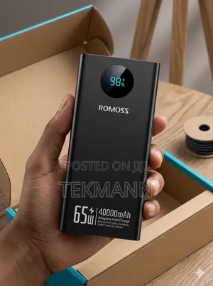 Romoss 40000mah 65w Fast Charging Power Bank for Laptops Phones