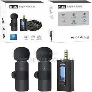 Dual Wireless Lapel Microphone Set