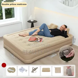 Inflatable Automatic Inflatable Bed Twin - Integrated Pump -