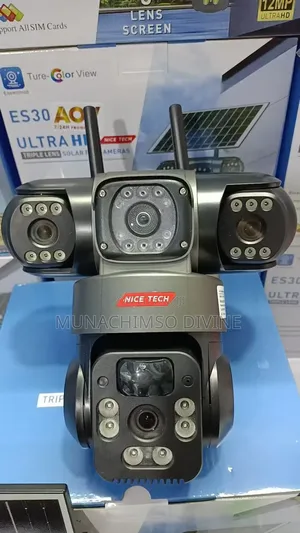 Three Lens V380 Pro T30 Solar Camera