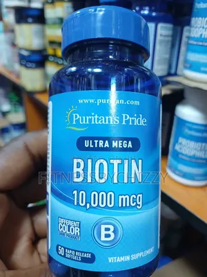 Puritan's Pride Ultra Mega Biotin 10,000mcg X 50 Softgels