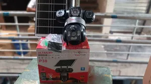 V380 4g Solar Triple Lens 360° Full Rotating Security Camera –