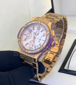Hublot Quality Luxury Unisex Chronograph Chain Strap Wristwatch