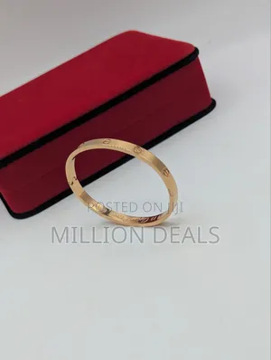 Polished Steel Signature Cartier Men's Rose Gold Bracelet Link