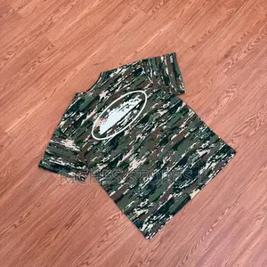 Corteiz Island Puff Print Forest Camo T Shirt
