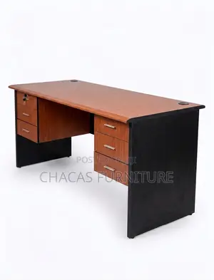 Premium Executive Office Desk With Two Sides Triple Drawers