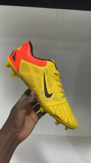 Big Nike Yellow Football Boots