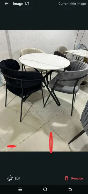 Modern 3 Seater Marble Dining