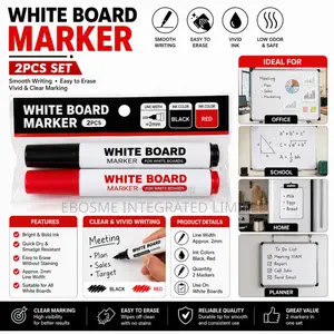 White Board Marker Black and Red