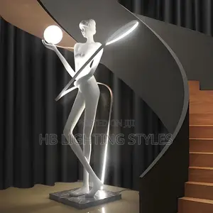 Postmodern Art Floor Exercise Ribbon Muse Sculpture
