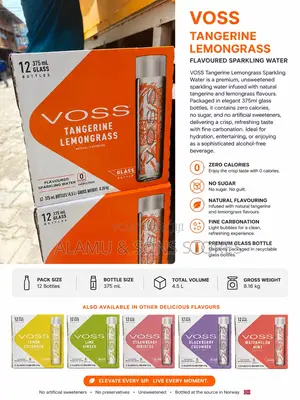 Voss Tangerine Lemongrass Sparkling Water